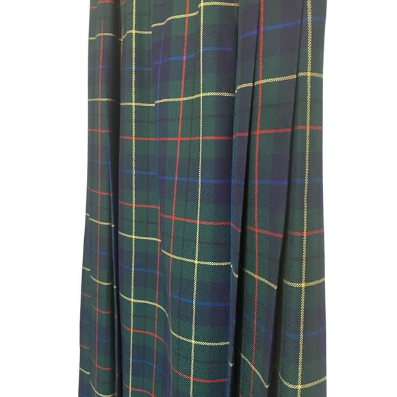 Vintage Pendleton Signature Tartan Skirt Sz 6 Midi Plaid Wool Preppy Academia - Picture 6 of 12